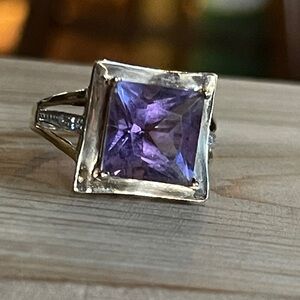 Vintage 10k Amethyst ring